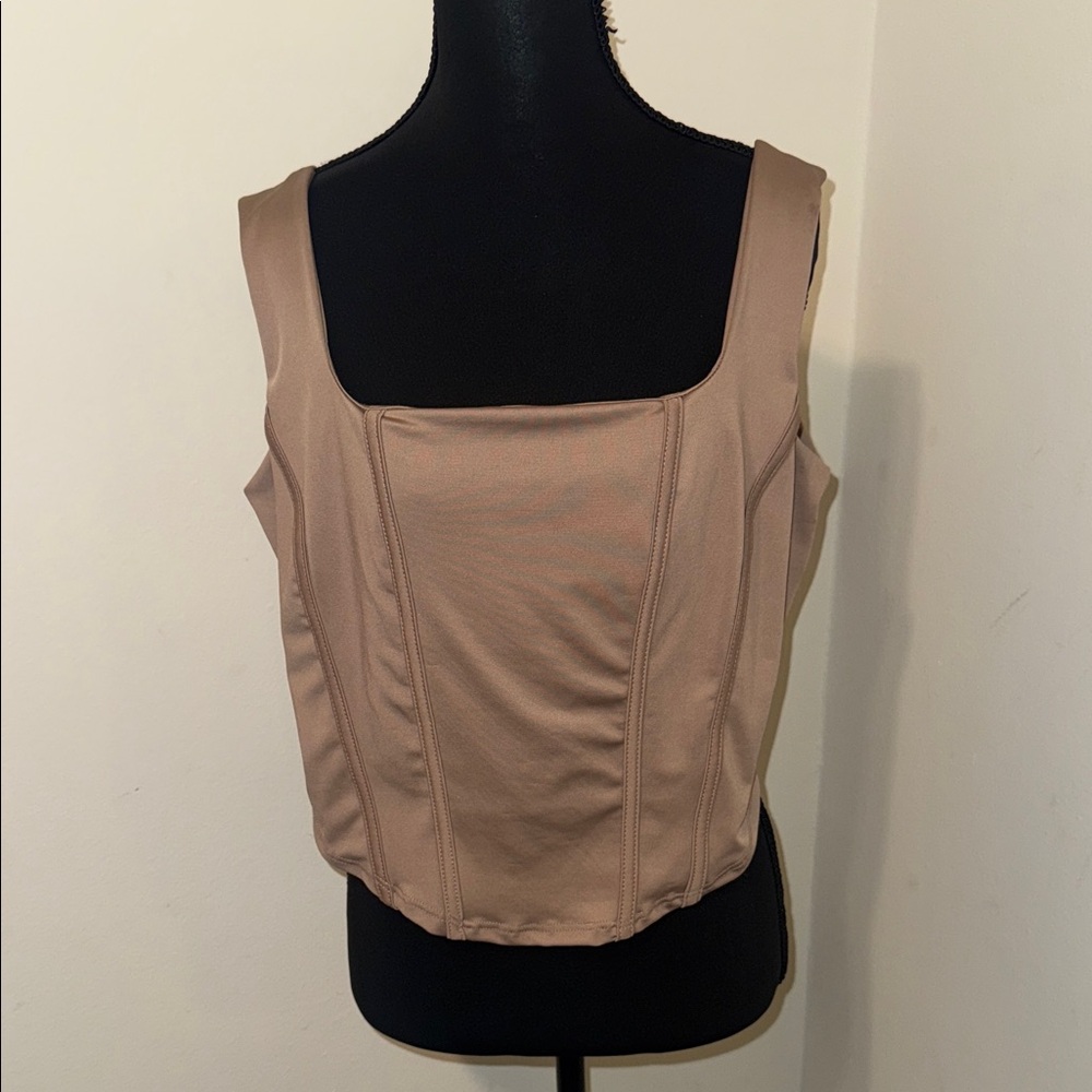 Fashion Nova Tan Crop Top